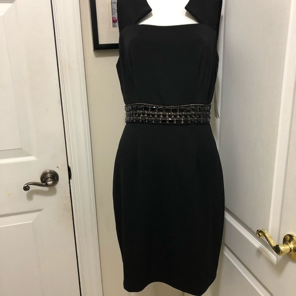 Donna Ricco fancy dress with unique front cut - Picture 1 of 15